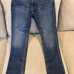 Hollister Men's straight/Slim Jeans in Deep Blue
